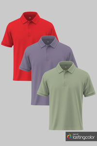Poppy Red/Petunia/Highland Green
