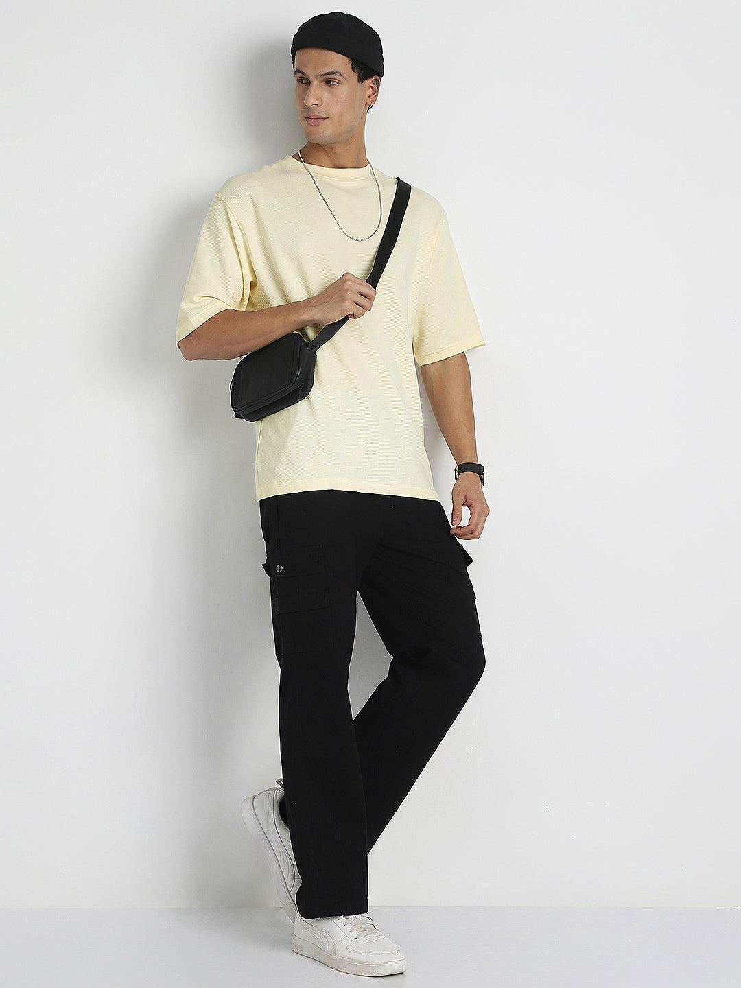 Ottoman Textured Relaxed Fit Tee