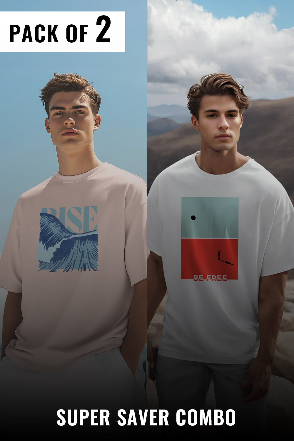 Oversized Tees - 2-Pack