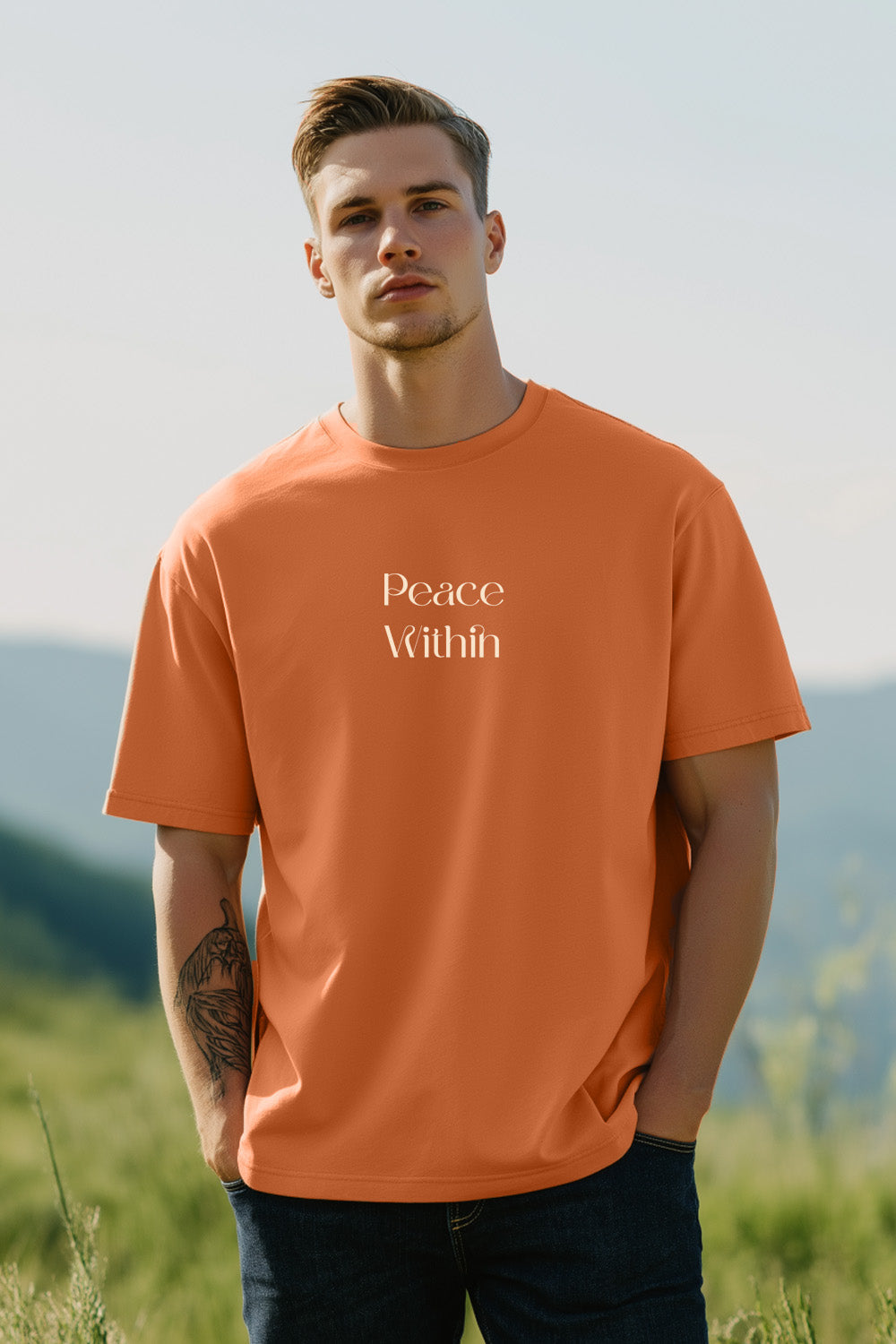 The Serene Lotus Oversized T-Shirt