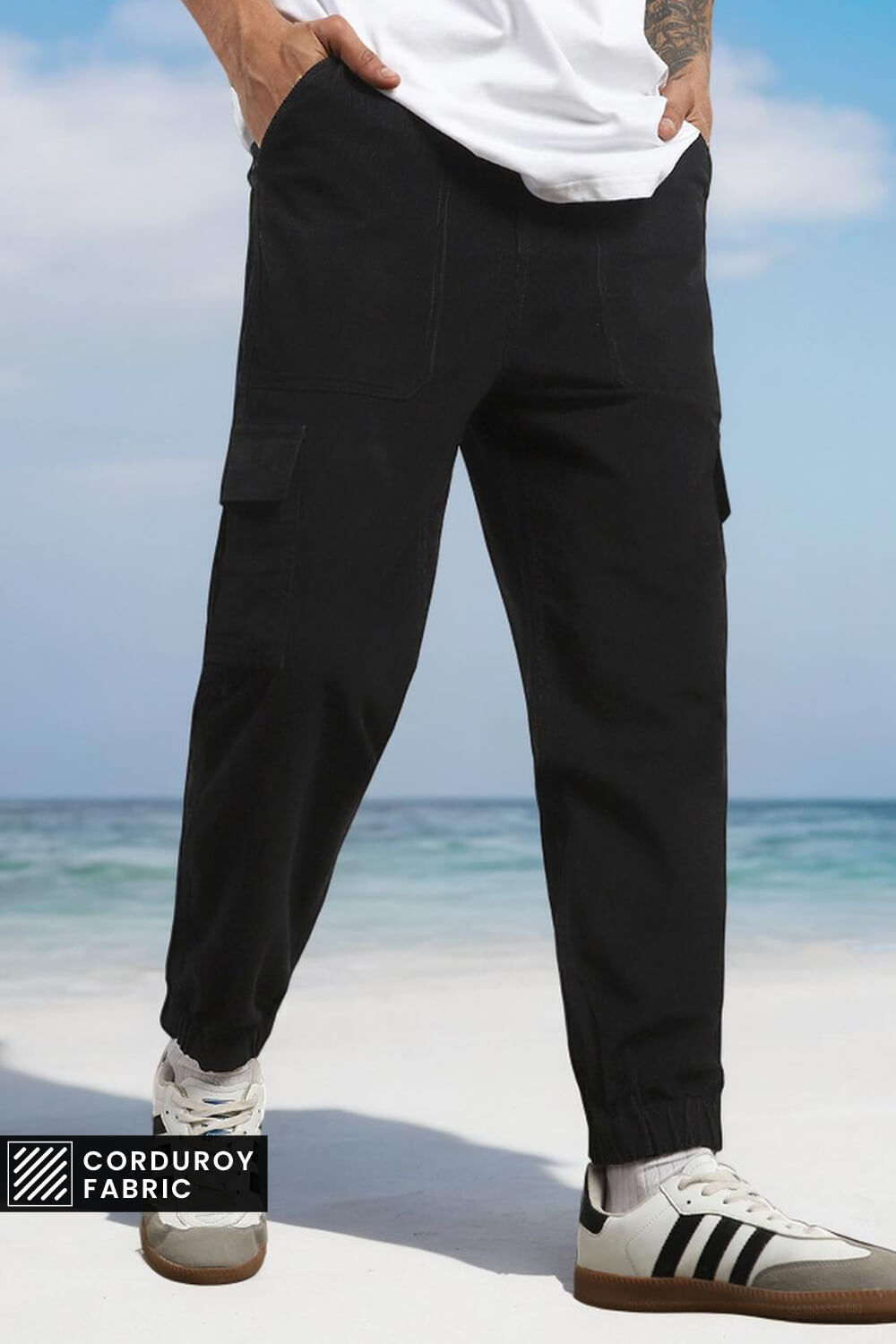 Corduroy Woven Cargo Pants