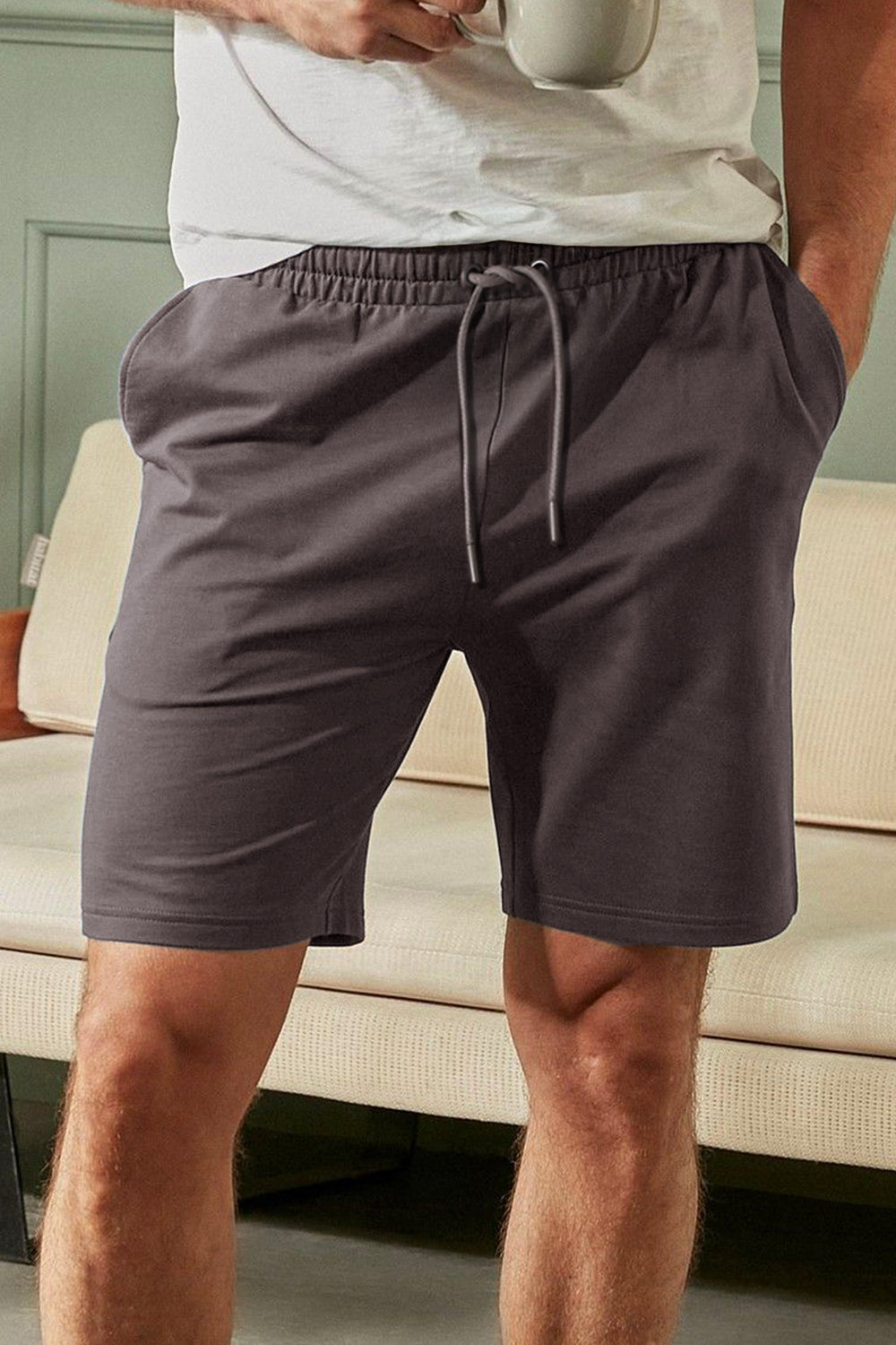 Dark Oak Zip Pocket Shorts