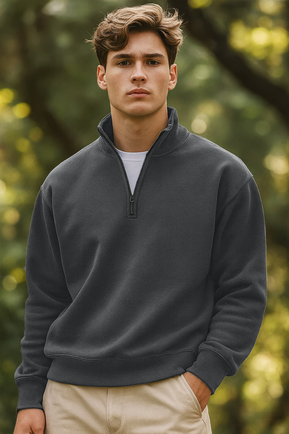 Mock Neck Sweatshirt