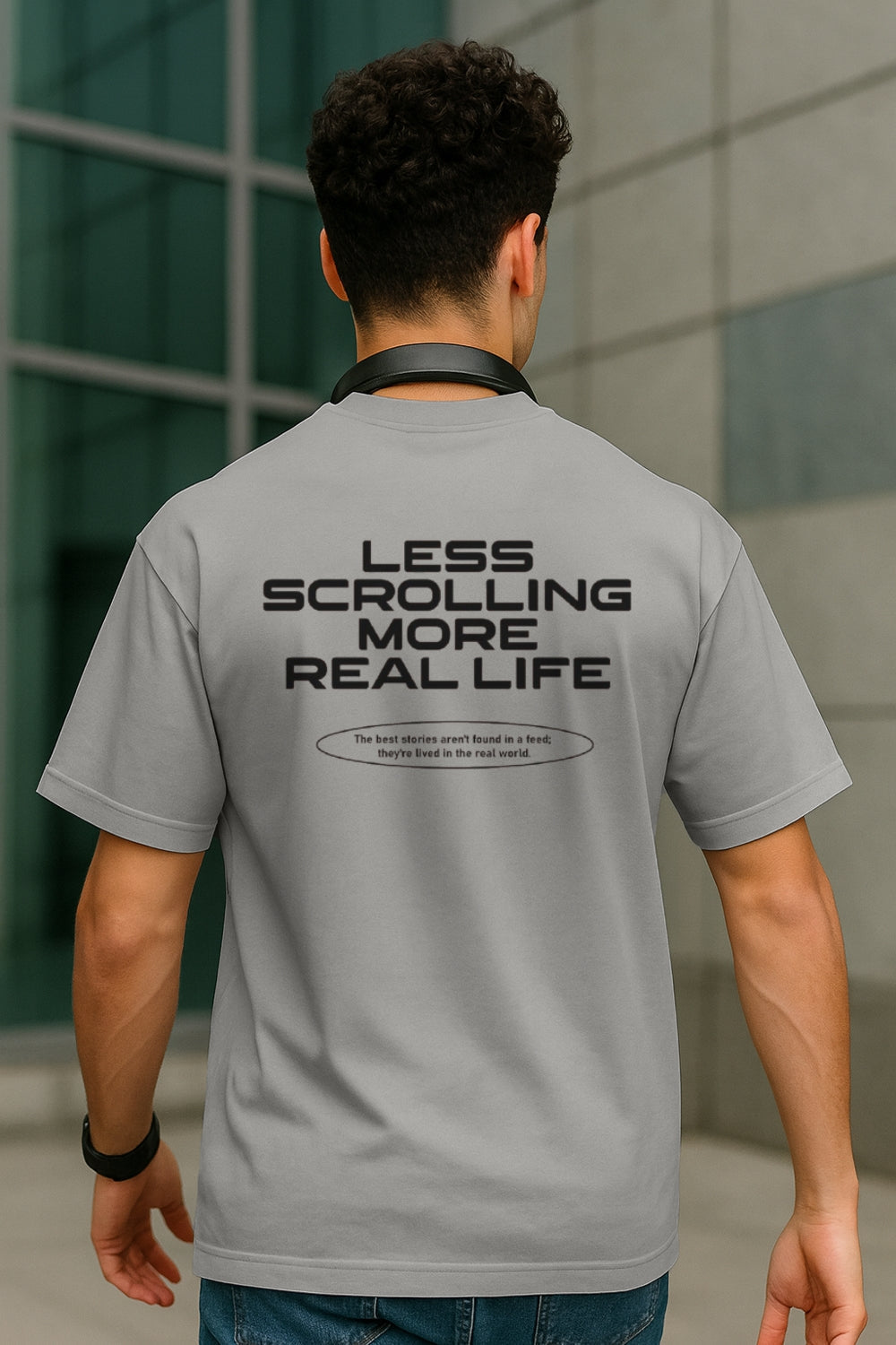 Less Scrolling Oversized T-Shirt