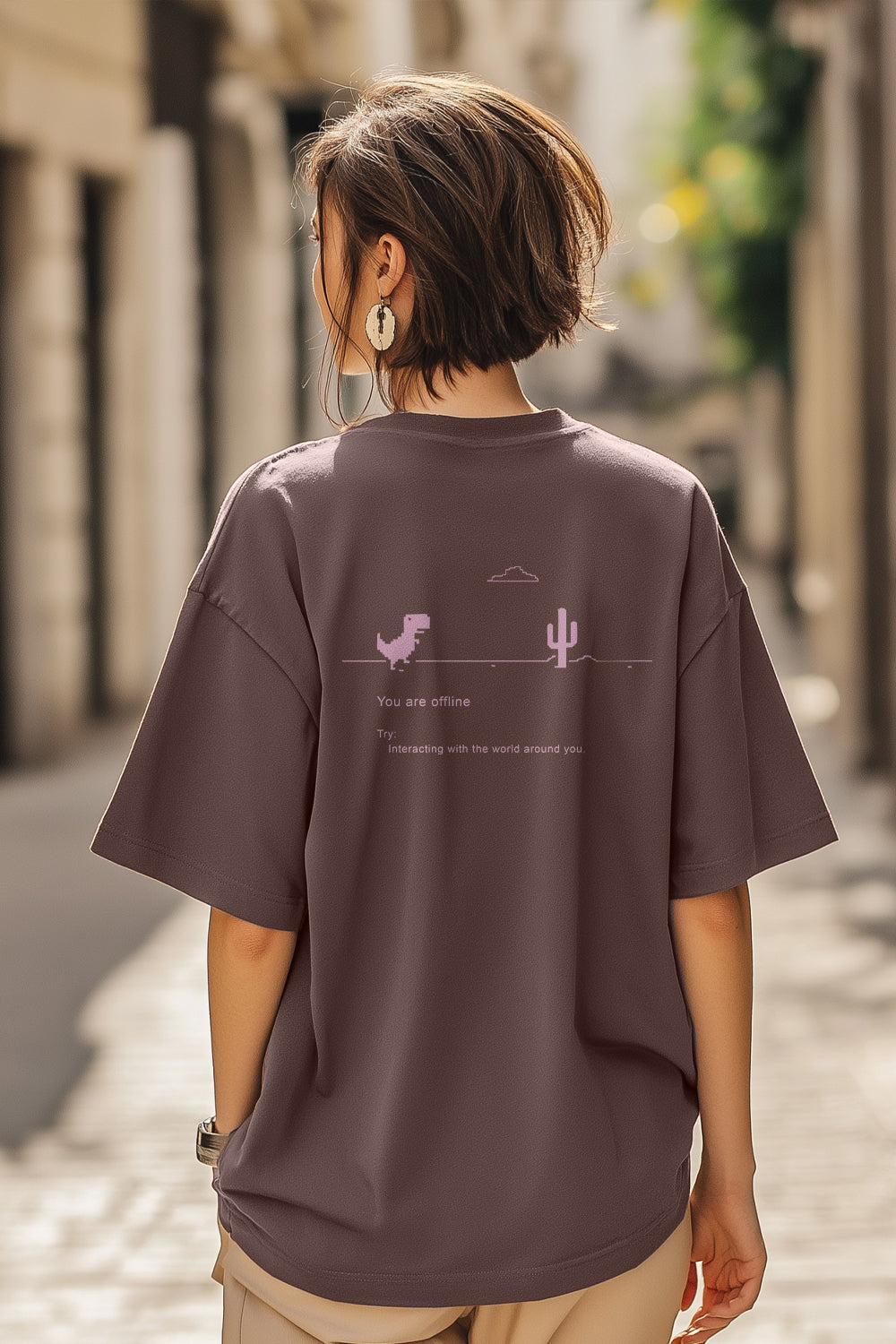 Boyfriend Socialize Oversized T-Shirt