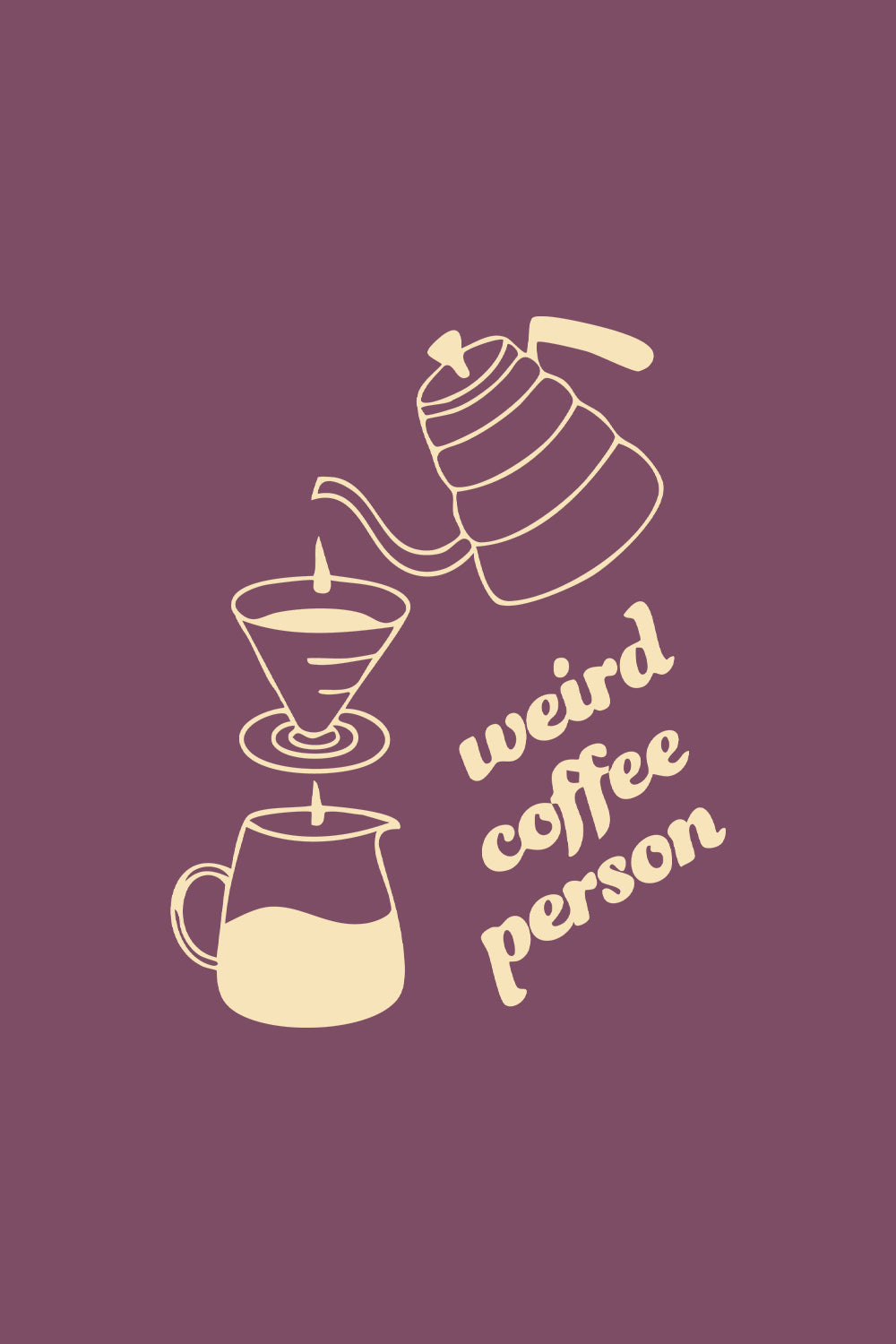 Weird Coffee Person Classic Fit T-Shirt