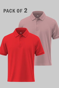 Poppy Red/Dusty Rose