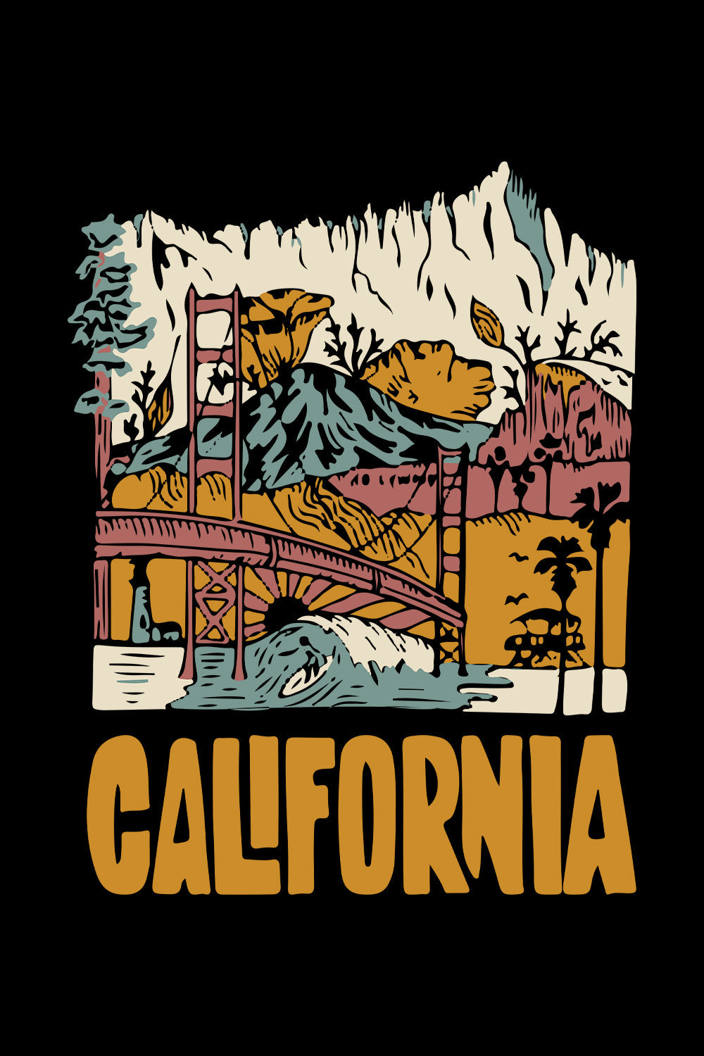 California Oversized T-Shirt