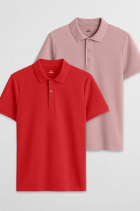 Poppy Red/Dusty Rose