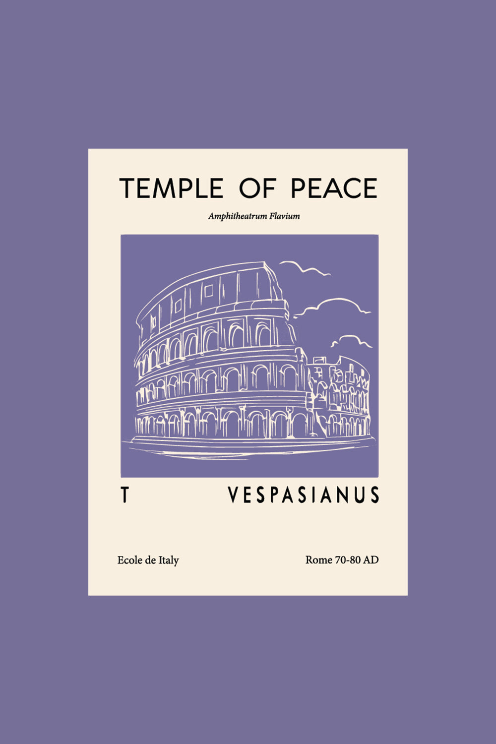 Temple of Peace Oversized T-Shirt