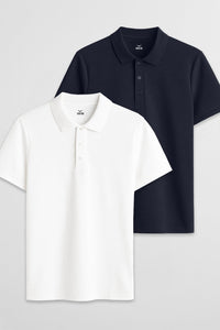 Navy Blue/White