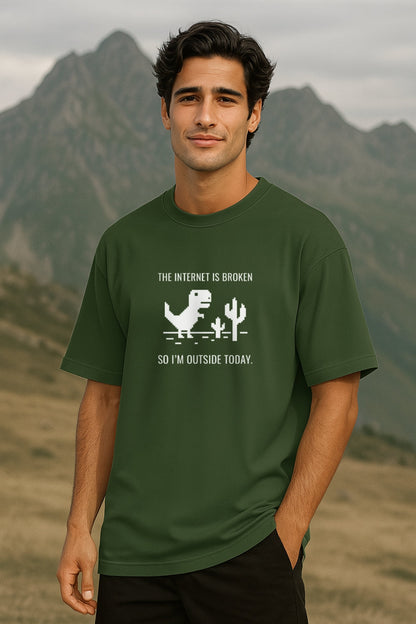 Internet is Broken Oversized T-Shirt