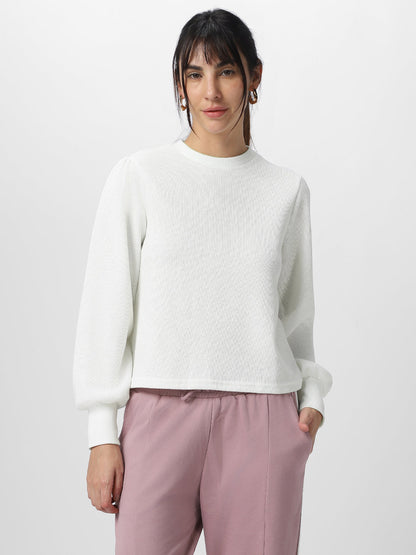 Women Chiara Self Design Pullover