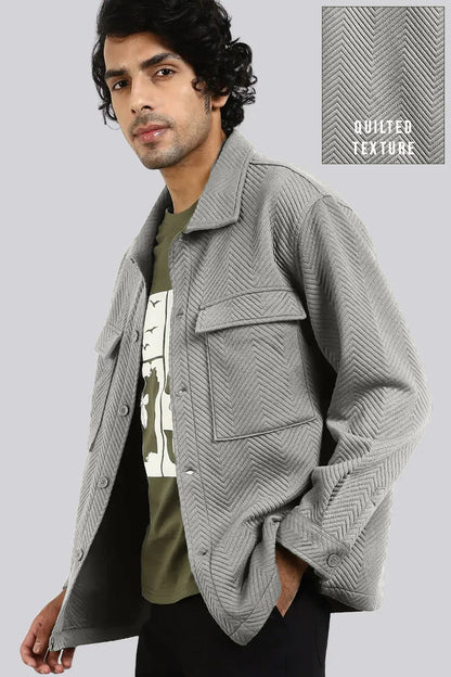 Oversized Textured Shackets