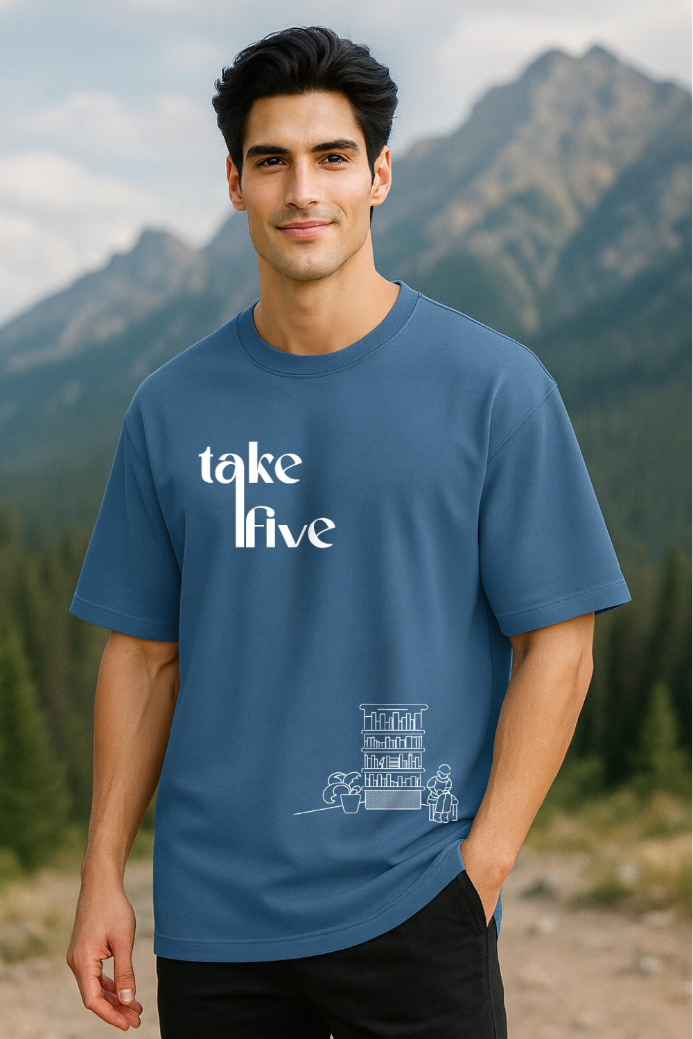 Take Five Oversized T-Shirt
