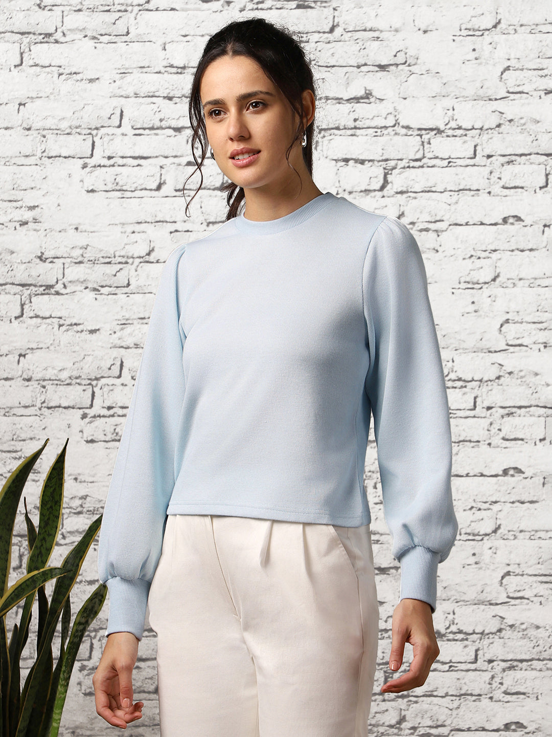 Women Chiara Self Design Pullover