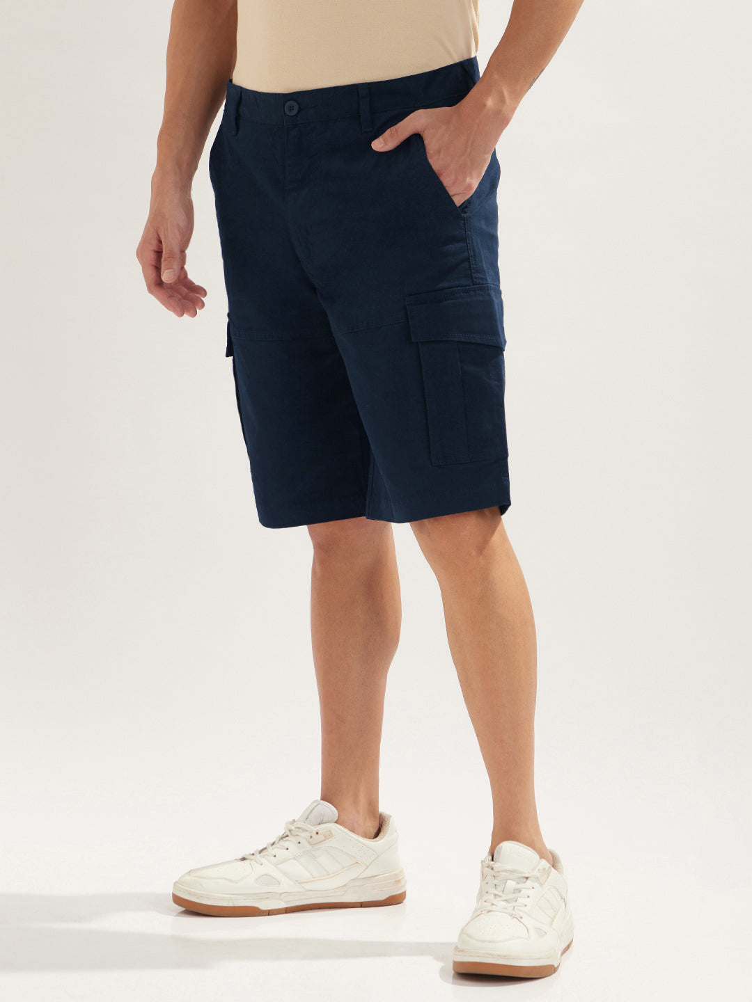 Solid Cargo Shorts