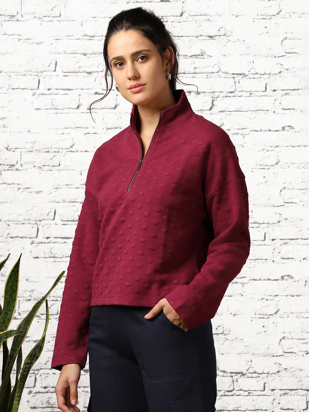 Women Oversized Zip-up Sweatshirts