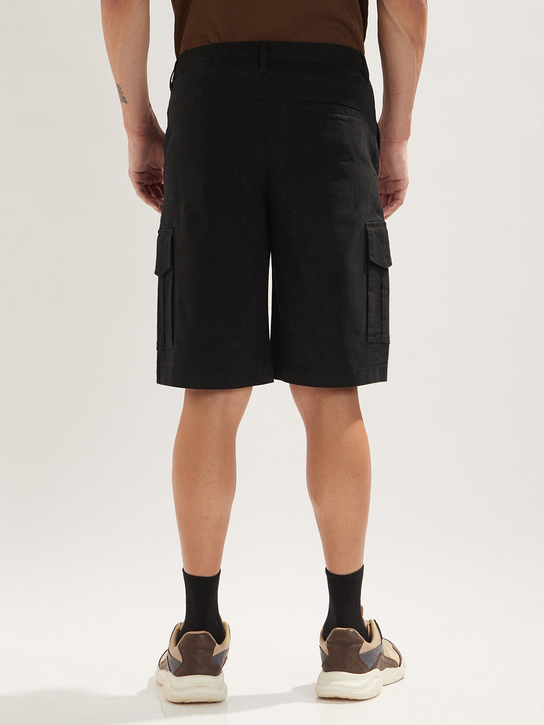 Solid Cargo Shorts