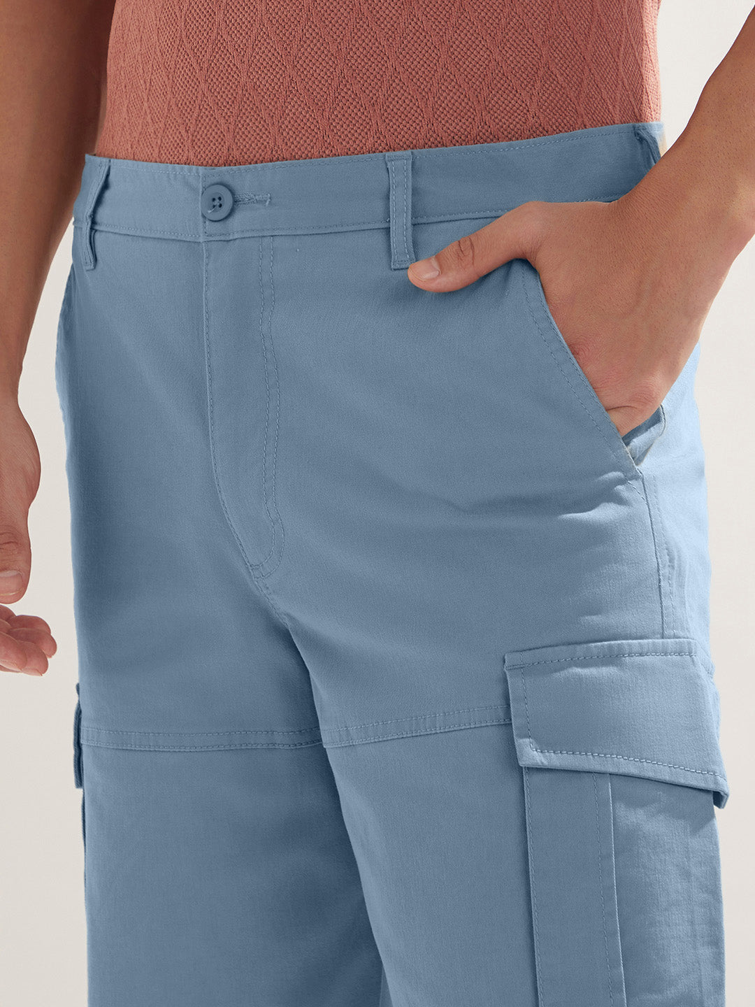 Solid Cargo Shorts