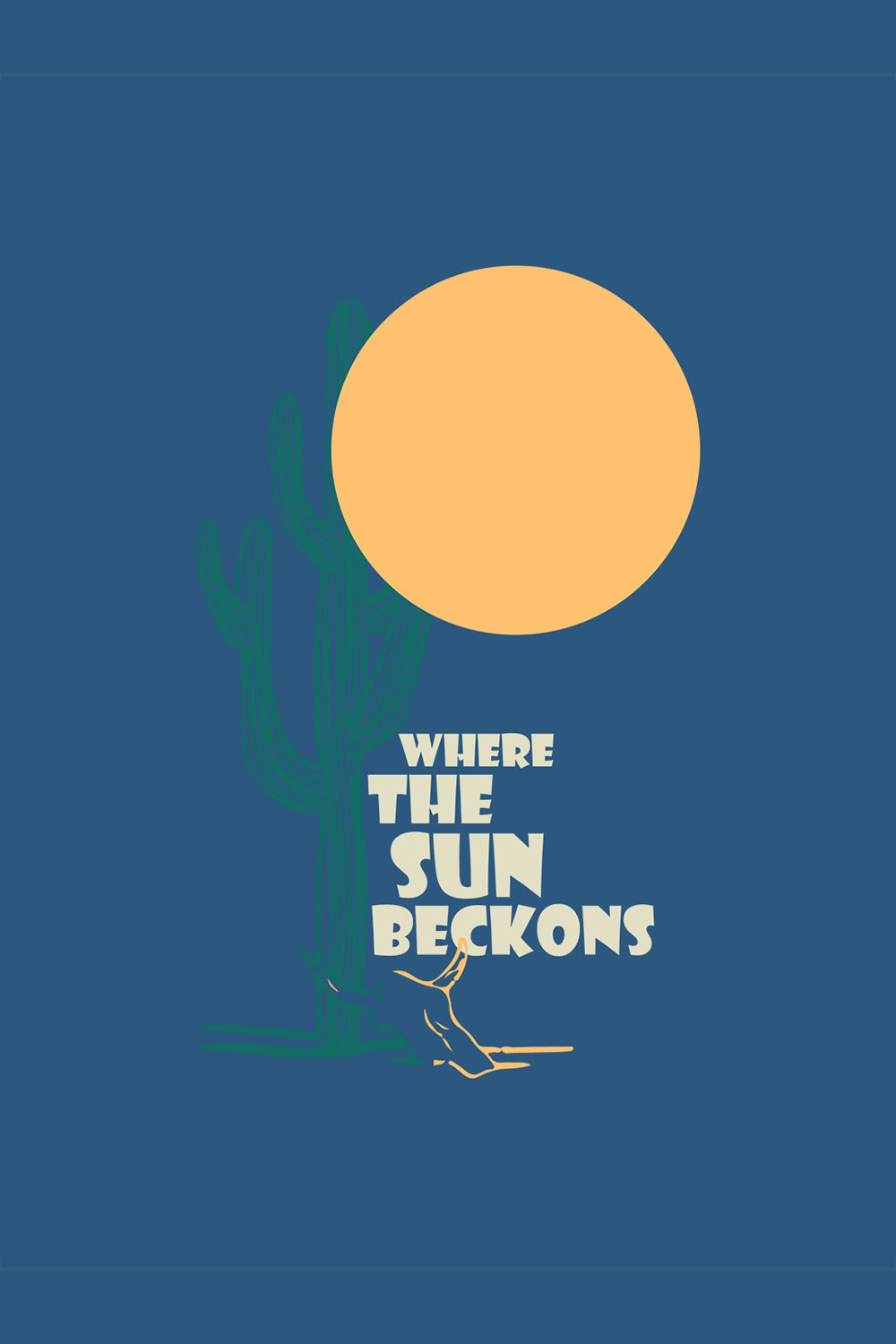 Where the sun beckons Oversized T-Shirt