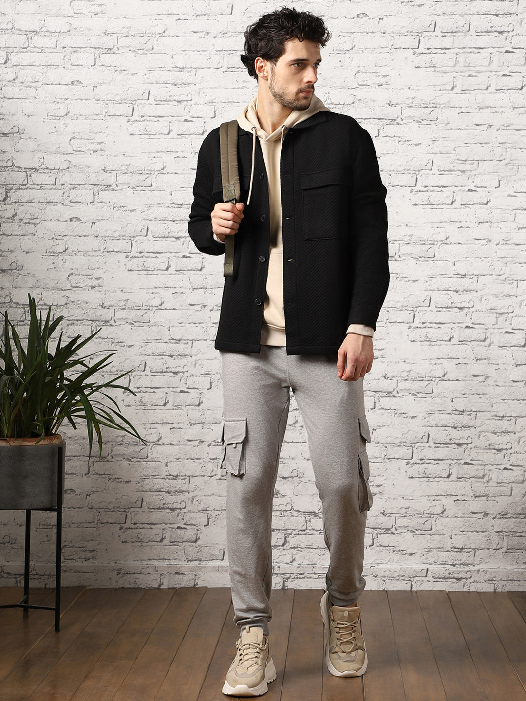 Oversized Textured Shackets