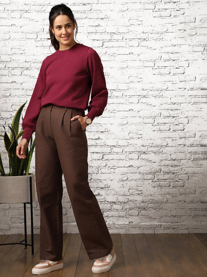 Bubble Knit Self Design Pullover