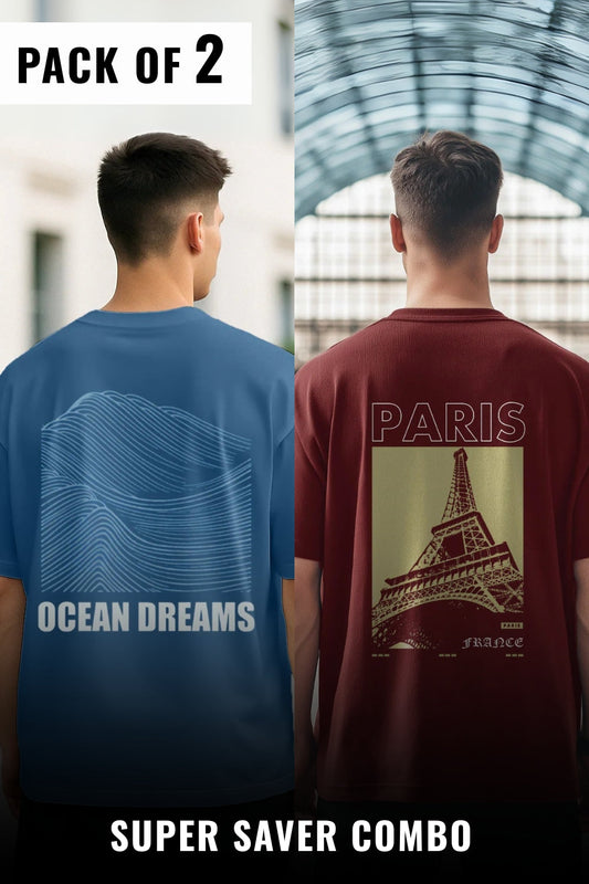 Pack of 2 Oversized Tees