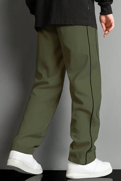 Olive Piping Joggers