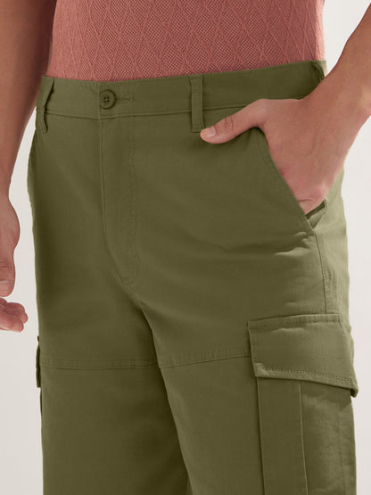 Solid Cargo Shorts