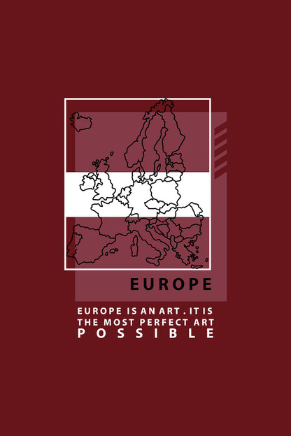 Boyfriend Europe map Classic Fit T-Shirt