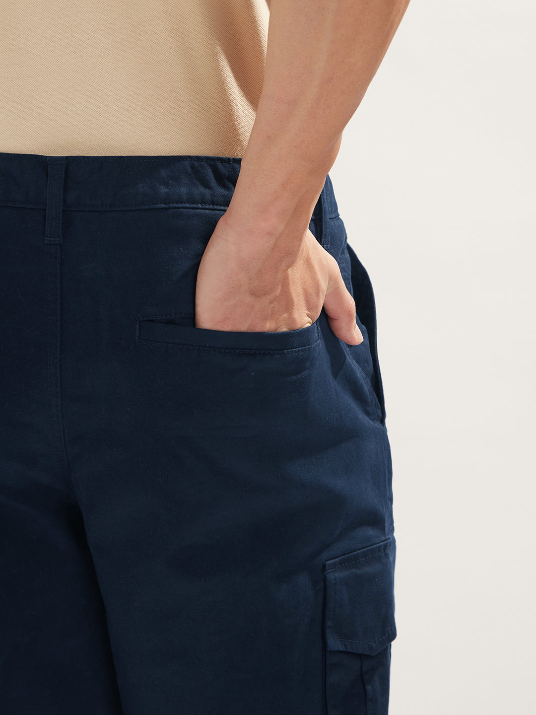 Solid Cargo Shorts