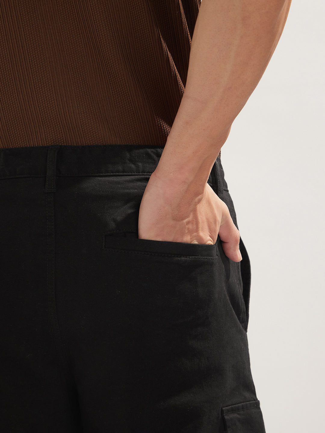 Solid Cargo Shorts