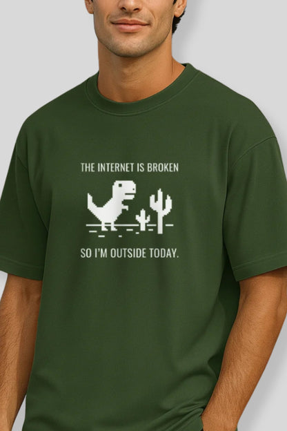 Internet is Broken Oversized T-Shirt