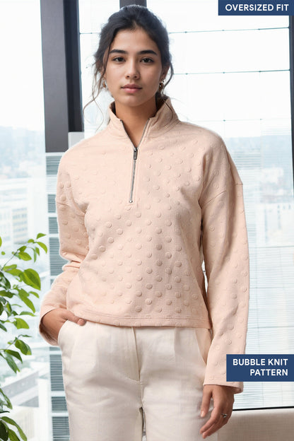 Women Oversized Zip-up Sweatshirts