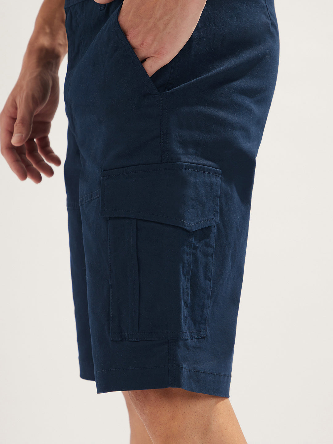 Solid Cargo Shorts
