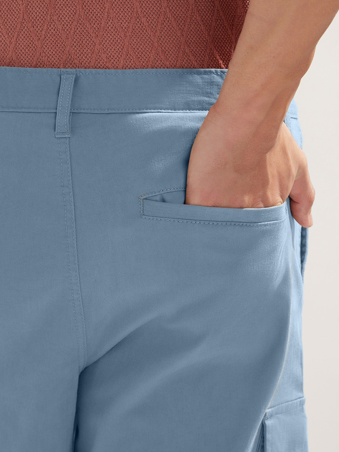 Solid Cargo Shorts