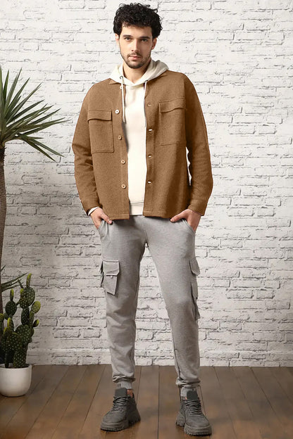 Oversized Textured Shackets