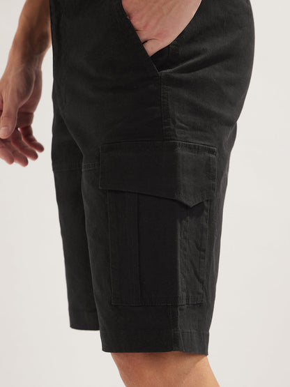 Solid Cargo Shorts