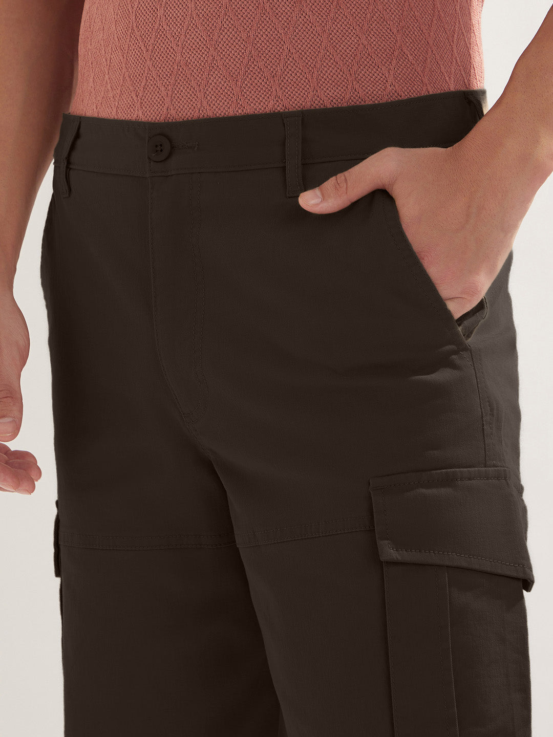 Solid Cargo Shorts