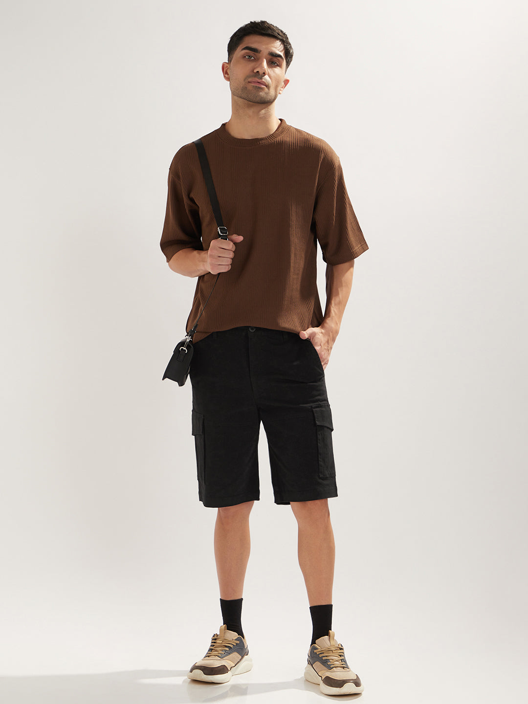 Solid Cargo Shorts