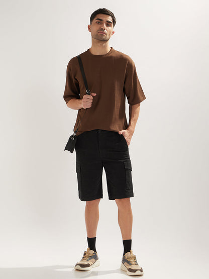 Solid Cargo Shorts