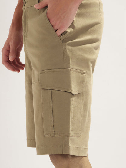 Solid Cargo Shorts