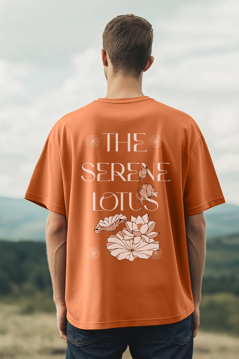 The Serene Lotus Oversized T-Shirt