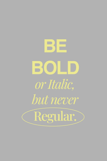 Be Bold Classic Fit T-Shirt