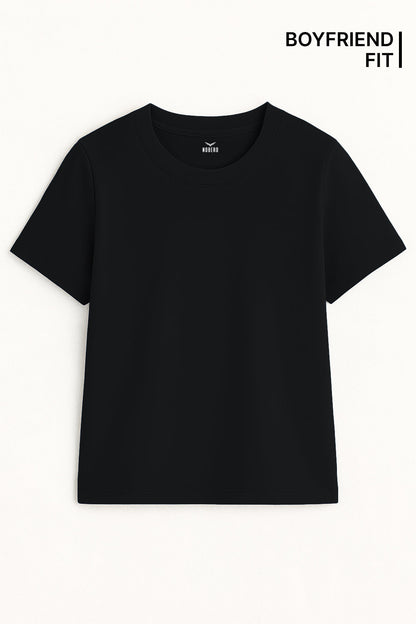 Boyfriend Fit Cotton T-Shirt