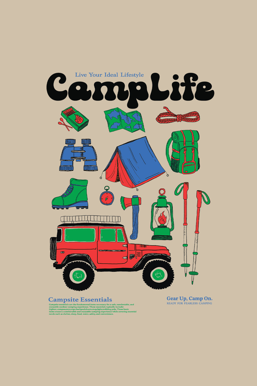 Camp Life Classic Fit T-Shirt