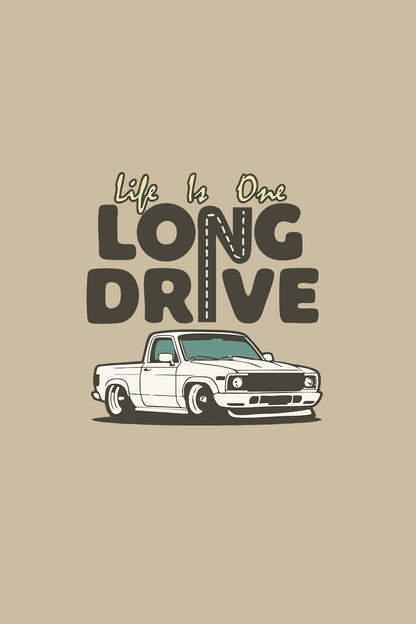 Life is one long drive Classic Fit T-Shirt