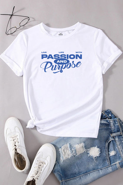 Boyfriend Passion & Purpose Classic Fit T-Shirt