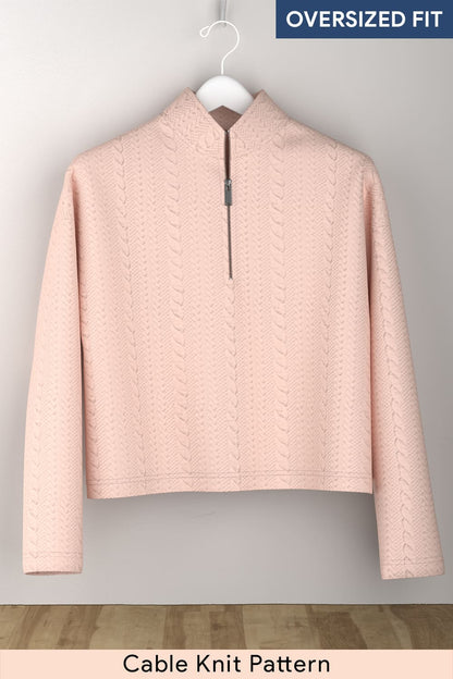 Women Oversized Zip-up Sweatshirts